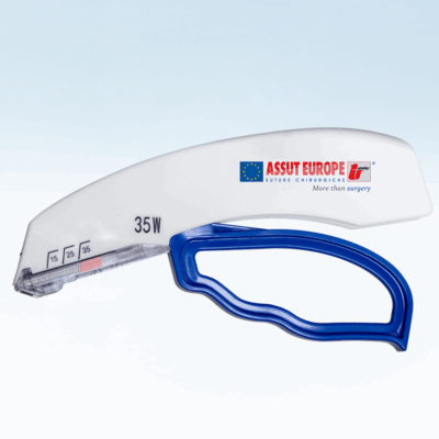 Assut Europe Disposable Skin Stapler – Wide, 35 Staples (Box of 10), Veterinary Use Only